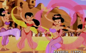 Aladdin presents the highly sexualized belly-dancer as its one mode of repr...